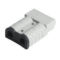 Connecteurs de Prise Batterie Automobile 2 Broches 600V 50A, Fiches d'Alimentation Électrique pour Rouge et Gris