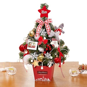 Christmas Trees With <b>Light</b> Christmas Ornament With <b>Lights</b> Decoration Mini Desktop Christmas Tree Decor Indoor Xmas Party Decor - Product Image 2