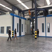 Ligne automatique de peinture de revêtement liquide et en poudre chaîne de convoyeur aérienne