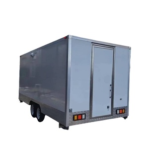 2025 Camión de cocina móvil de lujo en forma de caja Remolque para servir café de comida rápida con Tuk de fibra de vidrio para servir helado de caramelo - Product Image 2