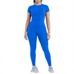 Neon <b>Green</b> 2 Piece Yoga <b>Set</b> High Waist Leggings Sports Bra Workout Activewear for Women - Product Image 2