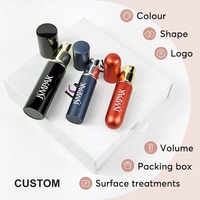 Design unique Bouteille de parfum en aluminium minimaliste de 5 ml 6ml 8ml Logo personnalisé avec emballage