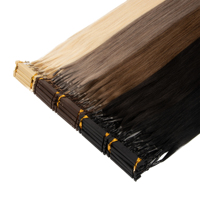 Extensions de cheveux Remy 6D alignées sur les cuticules, vente en gros, 2ème génération, machine à extensions de cheveux 6D