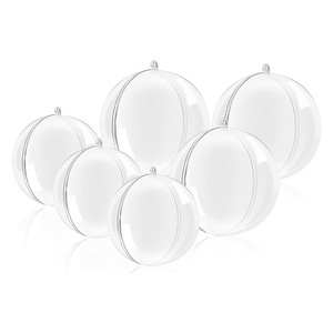 Clear Acrylic Christmas <b>Balls</b> 4 5 6 7 8 9 10 12 15.6 20Cm Hanging Ornament Round Plastic <b>Ball</b> For Holiday Decoration - Product Image 1