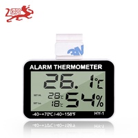 Termometer Higrometer Digital Grosir untuk Kandang Reptil, Alarm Suhu yang Dapat Disesuaikan, Tampilan Suhu & Kelembapan
