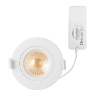 Luminaire CE EMC LVD ROHS NEMKO Certifié Design Moderne Plafonnier LED 12W Gimbal Dimmable Encastré Downlight