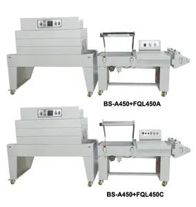 Machine d'emballage de scellage de type L 2 en 1 DFQA-450 avec BS-A450 machine d'emballage de boîte cadeau semi-automatique thermorétractable