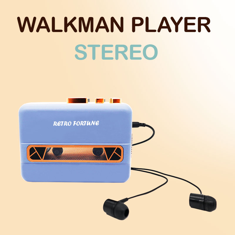 Cassette Player Portable Vintage Cassette Player With FM Radio - Portable Retro Tape Player & Auto Reverse Vintage Portable Tape Player FM Radio Auto Reverse