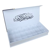 Boîte d'emballage cadeau de luxe vide rigide personnalisé pour le ramadan musulman eid mubarak pour bonbons sucrés chocolat