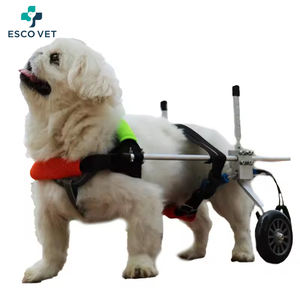 ESCOVET Silla de 2 Ruedas Ajustable Personalizada <span class=keywords><strong>Para</strong></span> Mascotas Discapacitadas Piernas Traseras Movilidad Silla de Ruedas <span class=keywords><strong>para</strong></span> <span class=keywords><strong>Perros</strong></span> - Product Image 4