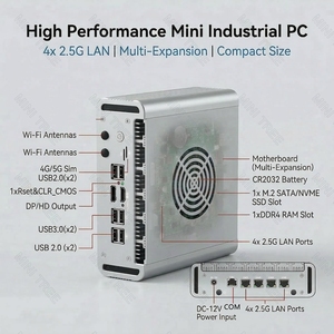 Ryzen R2314ไฟร์วอลล์มินิพีซี4 * 2.5GbE LAN M.2 DDR4 NVMe HD + DP Display ROS Soft routingai EDGE Computing termindros 4G/5g - Product Image 4