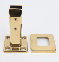 Système de quincaillerie de garde-corps de pont de yacht marin moderne et robuste en acier inoxydable 2205 brossé avec base carrée solide, tige anti-rouille