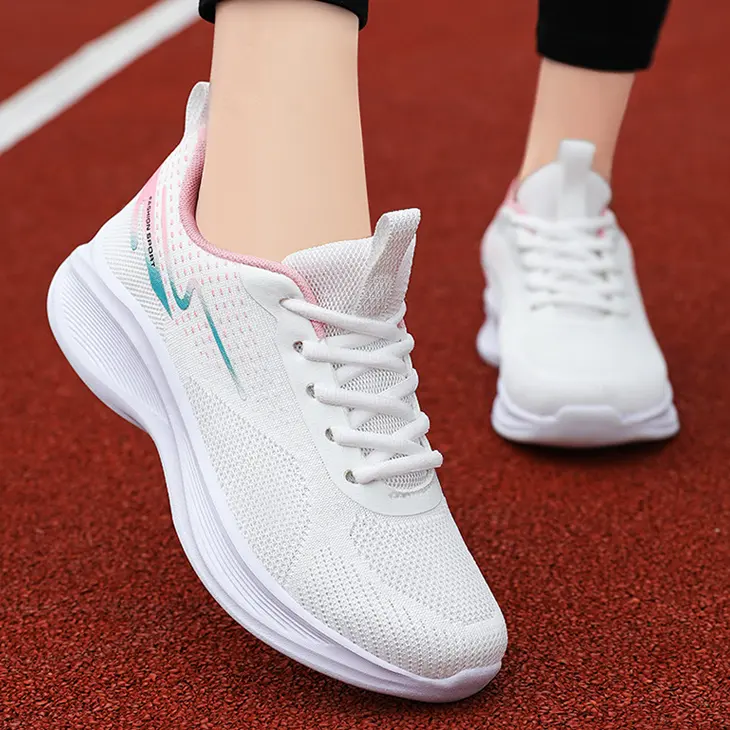 2024 mùa hè mới của phụ nữ giản dị giày mềm duy nhất thoáng khí Trọng lượng nhẹ Giày thể thao bán buôn tùy chỉnh Sneakers