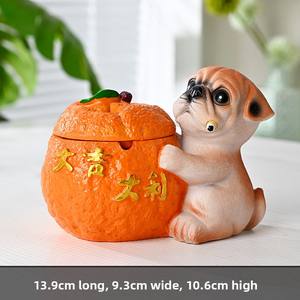 Cenicero con forma <span class=keywords><strong>de</strong></span> <span class=keywords><strong>calabaza</strong></span> Great Fortune, moderno, creativo, para el hogar, sala <span class=keywords><strong>de</strong></span> estar, anticanas voladoras, nuevo adorno <span class=keywords><strong>de</strong></span> regalo - Product Image 6