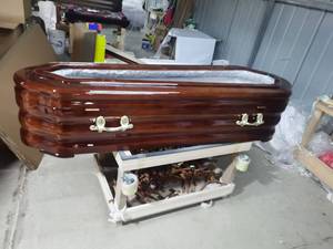 Bohao phong cách Châu Âu rắn gỗ Ban tang lễ quan tài tùy chỉnh kích thước thiết kế hiện đại 3mm-55mm Độ dày 3 năm Bảo hành nhà máy - Product Image 3