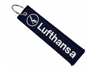 Logo Embroidery Fabric Key Chains Wholesale Motorcycle Aviation Key Tags With Key <b>Ring</b> - Product Image 2