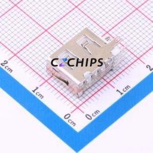 AF 10.0 CC USB Connector Through hole Component (THT) Connector Type-A USB 2.0 Female Side Insert - Product Image 2