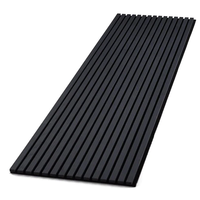 Panneaux muraux acoustiques modernes en polyester à lattes de bois, feutre PET, design Akupanel 3D, NRC élevé 0,7-0,95, ignifuge, Runsheng