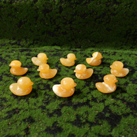 Figurine de canard en calcite jaune naturelle sculptée, en cristal, pour la décoration intérieure et la collection mignonne – Vente en gros