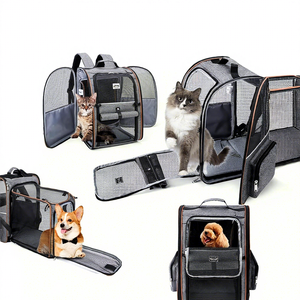 Büyük Kedi Sırt Çantası Taşıyıcısı Genişletilebilir Evcil Hayvan Taşıyıcı Sırt Çantası Küçük Köpekler Orta Boy Kediler için 8 kg'a Kadar Köpek Sırt Çantası Taşıyıcı - Product Image 3
