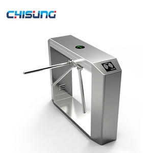 Nouvelle arrivée : Tourniquet semi-automatique à trois pieds avec lecteur de carte <span class=keywords><strong>RFID</strong></span> pour bureau/salle de sport, portail à double poutre - Product Image 1