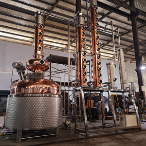400 L directement feu chauffage <span class=keywords><strong>chinois</strong></span> <span class=keywords><strong>Baijiu</strong></span> distillé équipement cuivre colonne inoxydable Pot Vodka traitement <span class=keywords><strong>alcool</strong></span> distillateur - Product Image 5