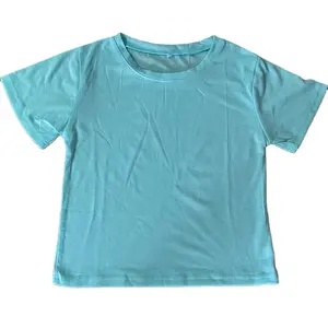 Licht Kleur Mint Groen Pastel Polyester T-shirt Voor Sublimatie Afdrukken Mannen Korte Mouw Zomer Kleurrijke Tee Tops Voor vrouwen