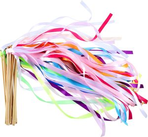 40 Palitos de Cinta de Colores Surtidos <span class=keywords><strong>con</strong></span> Campanas para Fiestas, Bodas, Cumpleaños y Celebraciones - Product Image 5