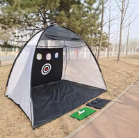 Filet d'entraînement de frappe de golf portable avec entraînement de golf cible Filets d'aide à la frappe Intérieur Extérieur Golf Chipping NetDriving Range