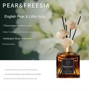 Vidrio sin fuego de larga duración para juego de difusor de caña Aceite esencial de aromaterapia para el hogar y el <span class=keywords><strong>hotel</strong></span> Producto de calidad premium - Product Image 6