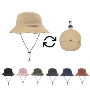 Waterproof Summer <b>Thin</b> Quick Dry Outdoor Sports Custom Logo Blank Alpine Cap Bag for <b>Storage</b> Men Bucket Hat - Product Image 1