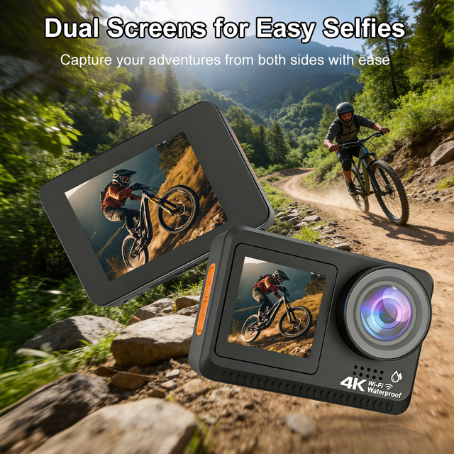 Hot Sell Factory Directly Best Quality New Design Waterproof Action Sport Camera with Wifi 1080p 25Fps Auto Zoom Action Camera