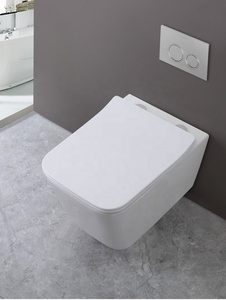Nouvelle conception de sanitaires de salle de bain, toilettes murales suspendues, ensemble de sièges, toilettes murales en céramique à montage mural - Product Image 3
