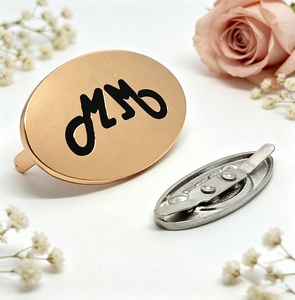 OEM Embossed Metal Pin Plates Zinc Alloy Brushed Metal Brand Labels for <b>Baseball</b> <b>Caps</b> Hats - Product Image 3
