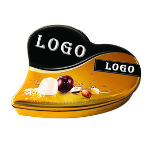 Emballage de la Saint-Valentin en fer blanc personnalisé en usine boîte en métal noire en forme de coeur emballage alimentaire pot en étain <span class=keywords><strong>Vold</strong></span> - Product Image 6