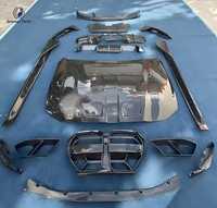 2020 + pour BMW M3 M4 G80 G82 Kit carrosserie en Fiber de carbone Style MP nouveau pare-chocs avant lèvre arrière Diffuse côté jupe gril évents sec mise à niveau