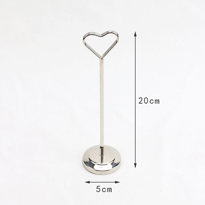 Design coeur argenté de 8 pouces à 20 cm