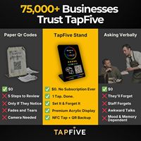 NFC Google Bewertungskarte und PVC-Ständer-Set mit individuellem Logo – Tippen zum Bewerten Tischzelt für Schönheitssalon, Einzelhandel, Café