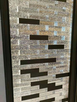 Briques de verre à bulles solides 50x100x200mm avec trous pour la décoration industrielle et l'utilisation murale