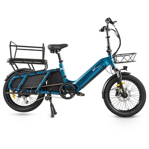 จักรยานไฟฟ้าไฮดรอลิกดิสก์เบรก ขนาด 20 นิ้ว 500 วัตต์ รุ่น Long Delivery พร้อมเบาะนั่งเด็กแบบถอดได้ HQ20 เกียร์ 7 สปีด เปลี่ยนเกียร์ได้อย่างราบรื่น - Product Image 2