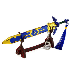 <span class=keywords><strong>Zelda</strong></span> Master Sword mejorado 22cm espada llavero colgante espada de juguete de alta calidad se puede personalizar modelo - Product Image 2