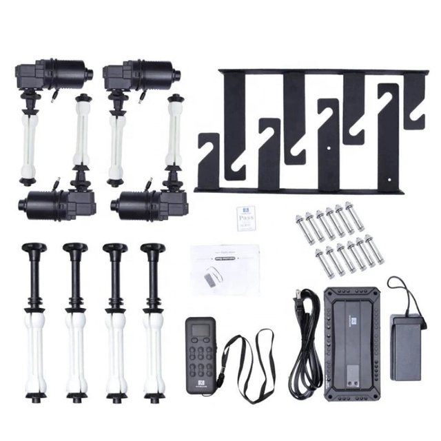 Electric Backdrop Support System Wall Mount Motorized Electric Photo Background 3 Roller Studio Live Video Background W/Remote