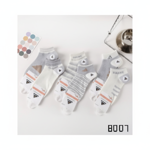 Calzini corti sportivi a 5 piedi in cotone 100% assorbente sudore Logo personalizzabile stampa digitale a sublimazione Technics - Product Image 1