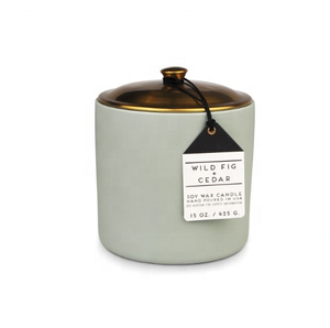 豪华植物精油大豆蜡烛自有品牌礼品高档香味蜡烛陶瓷蜡烛 - Product Image 4