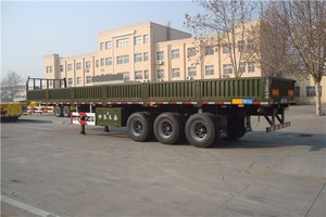 Haoyue 3 trục xe chủ bán <span class=keywords><strong>Trailer</strong></span> thả bên tùy chỉnh tường cho nhiệm vụ nặng nề vận chuyển <span class=keywords><strong>container</strong></span> - Product Image 5