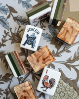 Juego de Mahjong Portátil, Ecológico y Duradero, 160 Fichas de Mahjong para Noche de Juegos en Familia, Regalo para Adultos