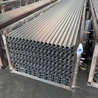 Profil d'extrusion structurel de façade anodisé de qualité architecturale 6063, traitement de surface décoratif OEM RD Alu, tempérage CNC T3-T8