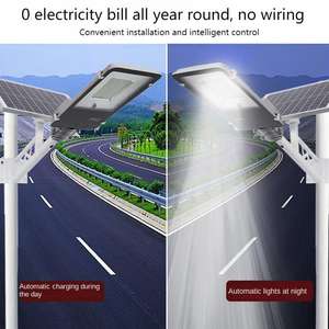 Farola Solar LED Integrada para Exteriores, Impermeable, con Control Remoto Inteligente y Sensor de Día y Noche, para Jardín y Paisajismo - Product Image 3