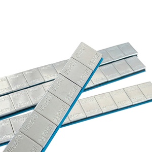 Poids d'équilibrage de roue automatiques en acier plaqué zinc bleu de 1/4 oz à coller - Product Image 1