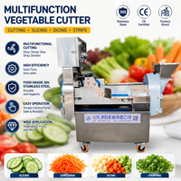 Machine à couper les légumes multifonctionnelle automatique pour trancher, couper en dés, hacher et couper en bandes